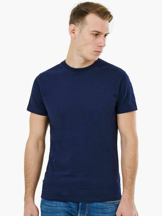 Superdry Vintage Ανδρικό T-shirt Navy Μπλε Μονό...