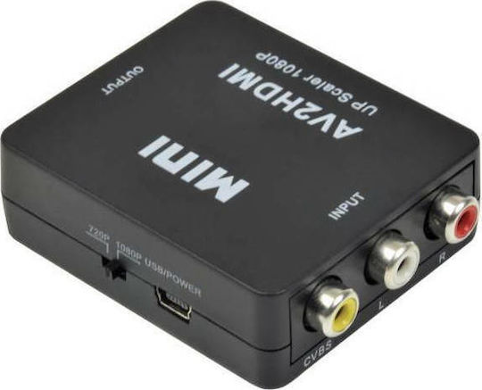 AvLink RCA Weiblich zu HDMI Weiblich Konverter 1 Stück 128.511UK