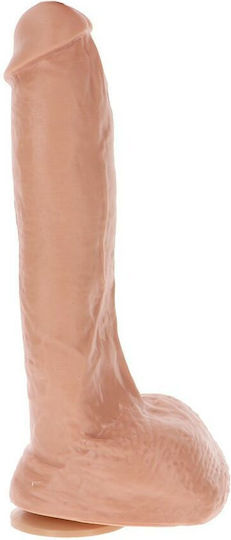 ToyJoy Get Real Extreme XXL Dildo Ρεαλιστικό Dildo με Όρχεις και Βεντούζα Flesh 25cm