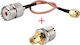 RF Coax Convertor SMA masculin în UHF masculin Argintiu 1buc