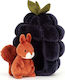 Jellycat Plush Σκίουρος σε Βατόμουρο 18 cm