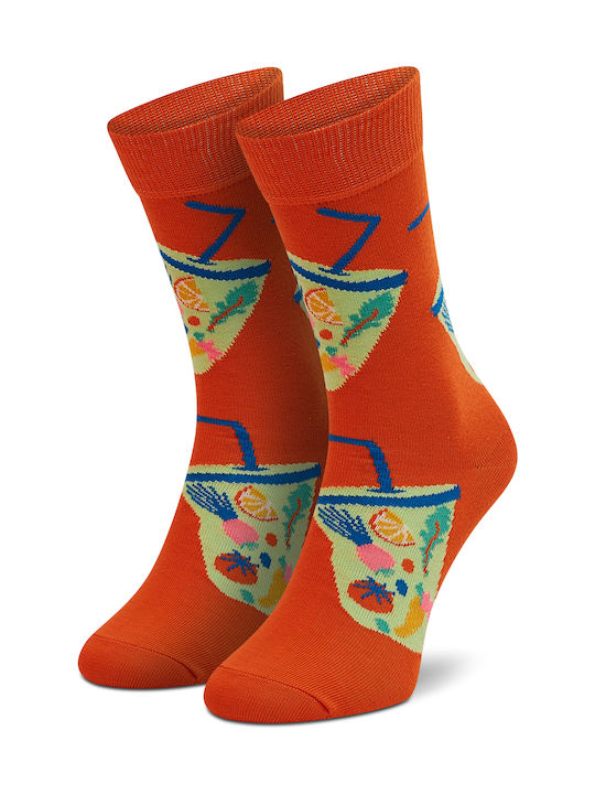 Happy Socks Smoothie Patterned Socks Orange