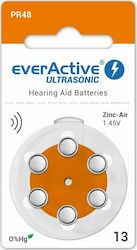 everActive Ultraschall Hörgerätebatterien Größe 13 Verpackung 1.45V