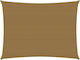 vidaXL Rectangular Shade Sail Brown With Hoop 3...