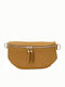 Women's Waist Bag made of Genuine High Quality Leather in Tan