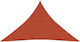 vidaXL Триъгълник Shade Sail Оранжев С парчета 3.5x3.5x4.9m 160гр/кв.м изработен от HDPE 160 g/m²