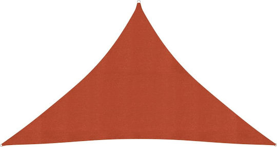 vidaXL Триъгълник Shade Sail Оранжев С парчета 3.5x3.5x4.9m 160гр/кв.м изработен от HDPE 160 g/m²