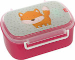 Sigikid Αλεπού Kids Lunch Plastic Box Pink L17xW11xH7cm