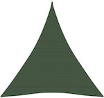 vidaXL Triangular Shade Sail Green 3x4x4m 160gr/m²