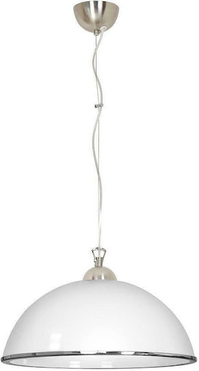 Luminex Kuchnia Pendant Light White Bell with Socket E27