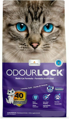 Intersand Odourlock Clumping Odour Control Cat Litter Lavender 12kg