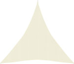 vidaXL Triangular Shade Sail Beige 3x4x4m 160gr/m²