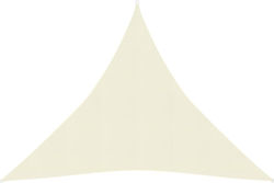 vidaXL Triangular Shade Sail Beige 4m 160gr/m²