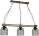 Luminex Hakon Pendant Light Black Rail with Socket E27 70x35cm