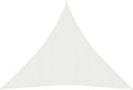 vidaXL Τριγωνικό Πανί Σκίασης Λευκό 4m 160gr/m² από HDPE 160 Γρ/μ²