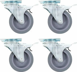 vidaXL 277837 Rotating Wheels from Rubber 12 Pi...