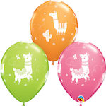 Set of 25 Balloons Latex Multicolour 28cm