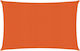 vidaXL Square Shade Sail Orange 4.5x4.5m 160gr/...