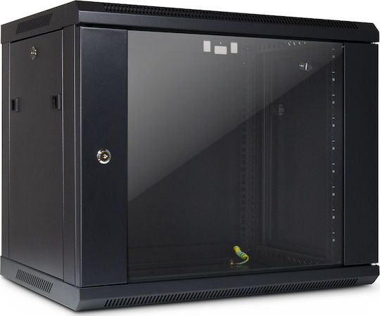 Inter-Tech Επιτοίχια καμπίνα 9U 600x450x500mm Μαύρο