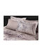 Guy Laroche Relievo Pillowcase Set Oxford Dusty Pink 50x70cm.