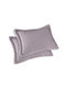 Guy Laroche Sublime Pillowcase Set Flannel Oxford Melanze 50x70cm.