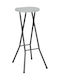Metallic Garden Stool for Bar Outdoor White / Black 2 Pieces 35x44x80cm