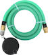vidaXL 151049 Tubing Suction Green with Brass Connectors 15m 25mm