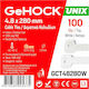 GeHock Δεματικά Καλωδίων Πλαστικά 280mmx4.8mm σε Λευκό χρώμα (100τμχ) (048280)