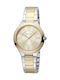 Esprit Γυναικείο Ρολόι 32mm Μπαταρίας με Χρυσό Μεταλλικό Μπρασελέ