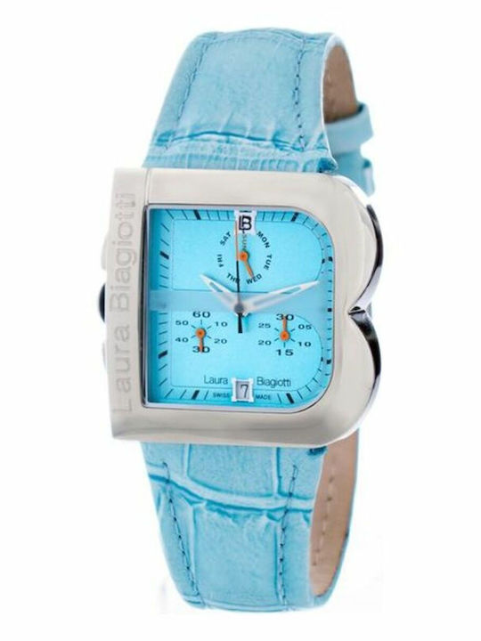 Laura Biagiotti Women's Watch with Turquoise Leather Strap
