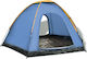 vidaXL Camping Tent Blue for 6 People 360x316x180cm