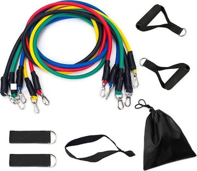 4FIZJO Gymtube Resistance Bands with Handles Set 5pcs Multicolour