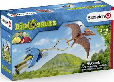 Schleich-S Jucărie Miniatură Dinosaurs Jetpack Chase 11.51cm.