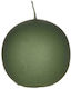 Inart Decorative Candle Ball Green 6x6cm 4 Pieces