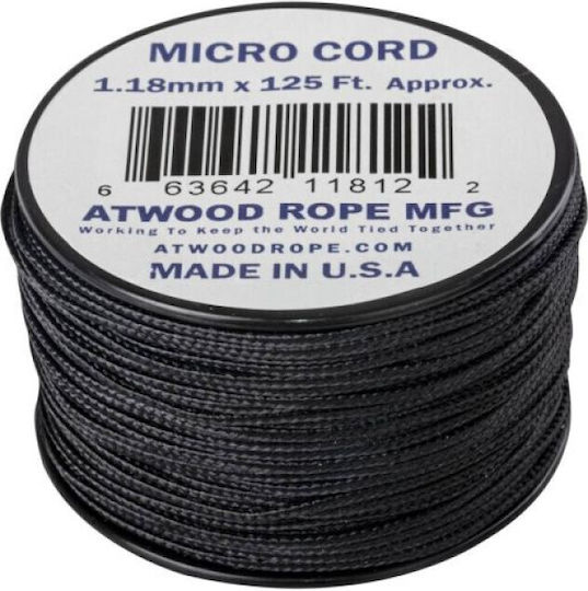 Helikon Tex Въже Черно Влакно Micro Cord 37.5m Черно