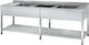Niki Inox Λάντζα Offen Dreifach LA 3G 210 210x70x88cm