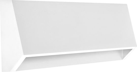 Fos me Επιτοίχια Εξωτερική Πλαφονιέρα LED IP65 4W με Θερμό Λευκό Φως 22x3.6x8εκ.