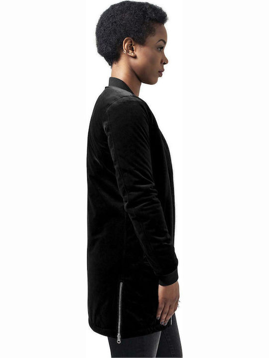 Μακρύ Γυναικείο Bomber Jacket Black