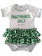 Panathinaikos Baby Bodysuit Set Short-Sleeved Green