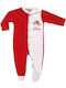 olympiakos Baby Bodysuit Set Long-Sleeved Red