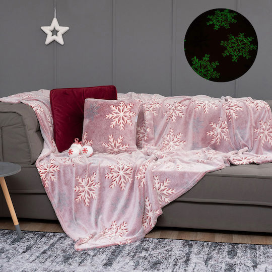 Palamaiki Lucius Κουβέρτα Fleece Μονή 160x220εκ. Red
