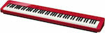 Casio Electric Stage Piano PX-S1100 with 88 Weighted Keys Built-in Speakers and Connection with Headphones and Computer Red