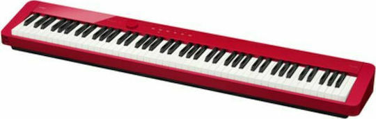 Casio Ηλεκτρικό Stage Πιάνο PX-S1100 Softcase Set με 88 Βαρυκεντρισμένα Πλήκτρα Ενσωματωμένα Ηχεία και Σύνδεση με Ακουστικά και Υπολογιστή Red