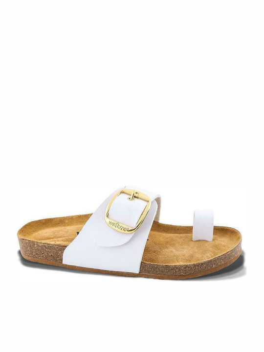 Walk Me 104-901 Дерматинови Анатомични Сандали Бели Walk Me 104-901 Дерматинови Анатомични Сандали Бели