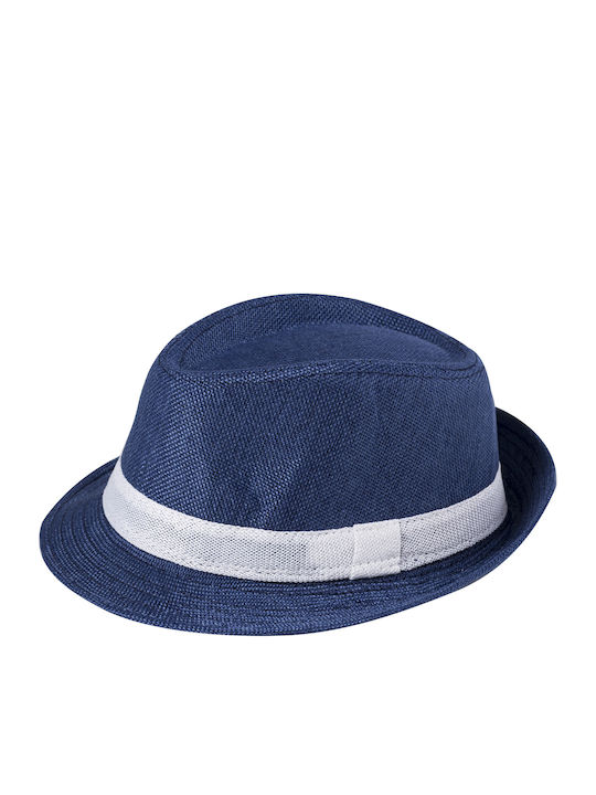 A&K Kids' Hat Fedora Straw Blue