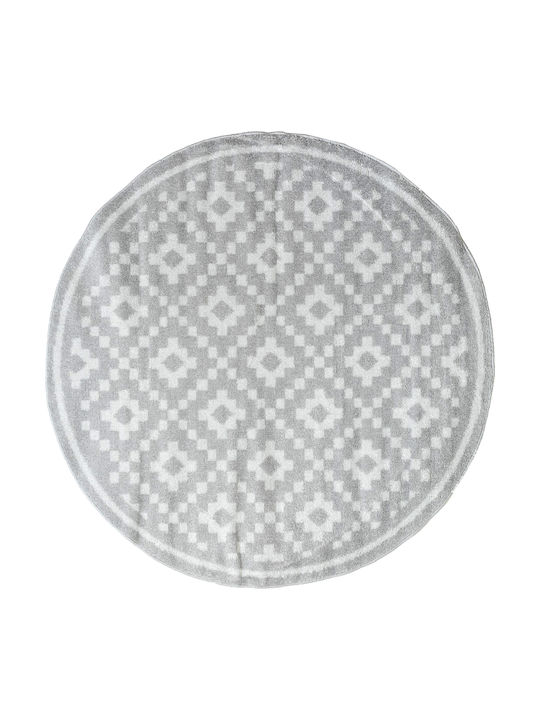 Ezzo Chroma B528AJ8 Rug Round L. Grey / Cream 4-B528AJ8-LGC