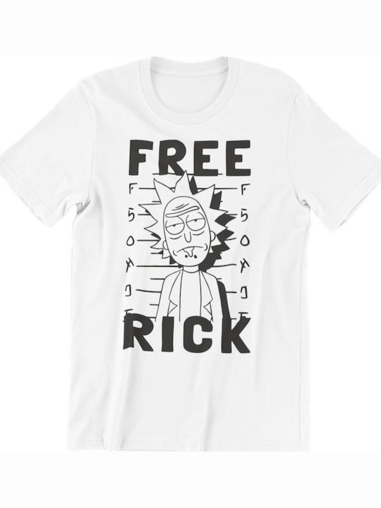 Rick And Morty Free Rick T-shirt Λευκό