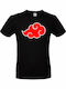 T-shirt Studio Akatsuki Cloud T-shirt Naruto Schwarz Baumwolle