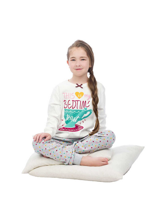 Energiers Kinder-Pyjama Ecru