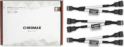 Noctua Chromax NA-SYC1 4-Pin pwm - 2x 4-Pin pwm Cable Black